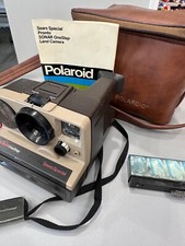 Collectible VTG. POLAROID CAMERA SONAR ONE STEP SEARS SPECIAL with bag