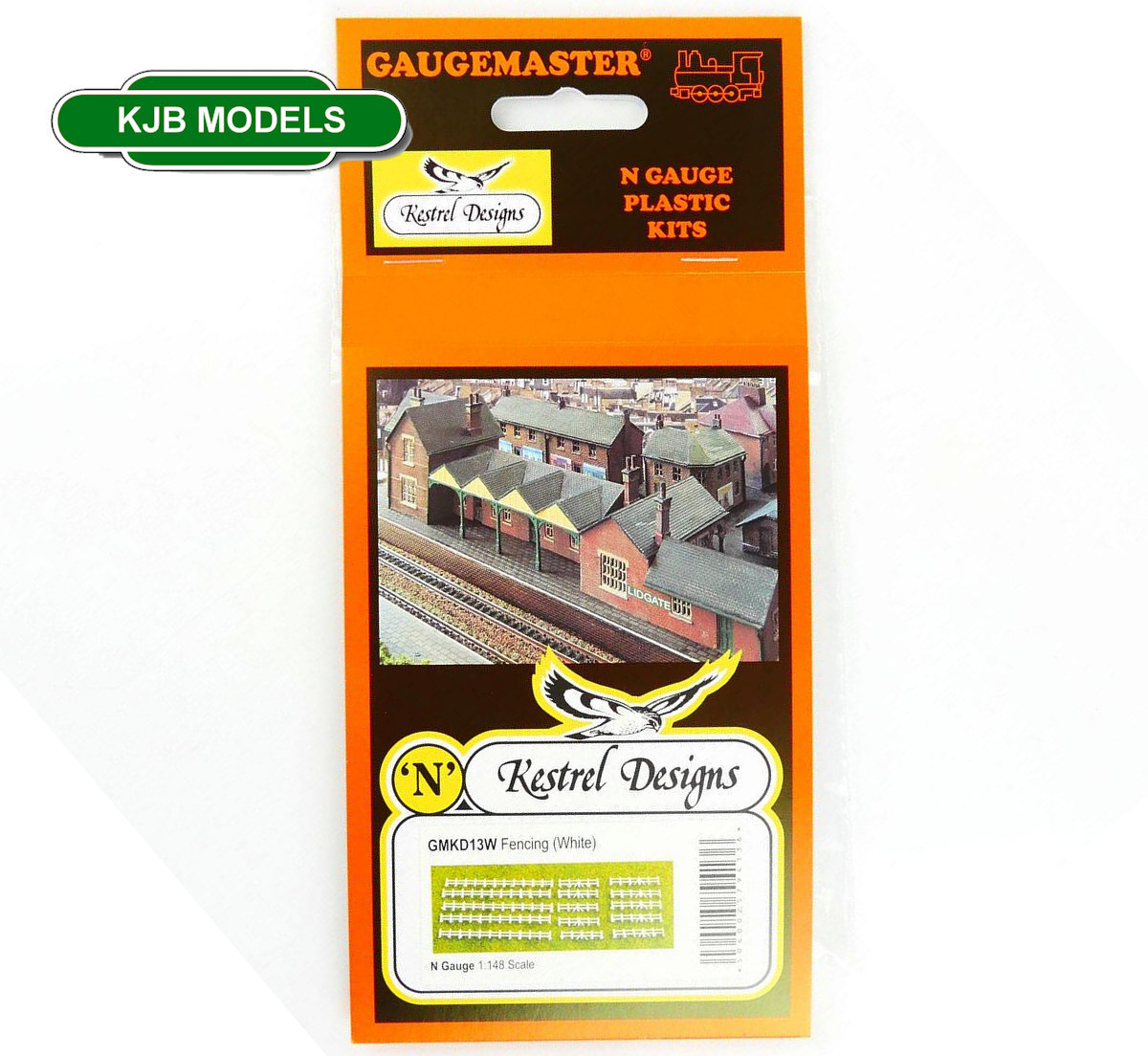 Kestrel GMKD13W White Rail Fencing - House, Field, Farm etc N Gauge Gaugemaster