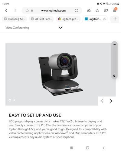 logitech ptz pro 2 - Afbeelding 5 van 5