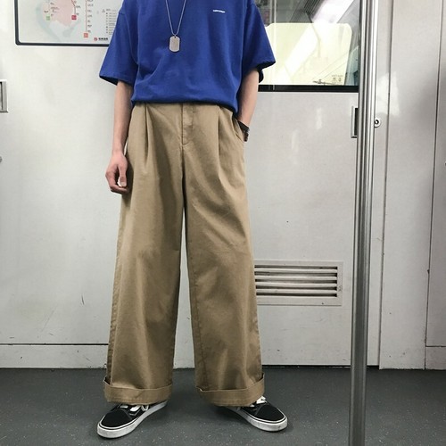 Men's American Retro style Wide Leg 