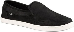 sanuk women's pair o dice leather loafer flat