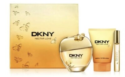 DKNY Donna Karan NECTAR LOVE 3-Pc Gift Set Eau De Parfum Rollerball Shower Gel