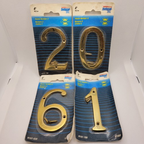national hardware Brass Numbers