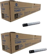 2 Konica Minolta TN512K A33K132 Black Toner Cartridge Bizhub C454 C454e C554 C55