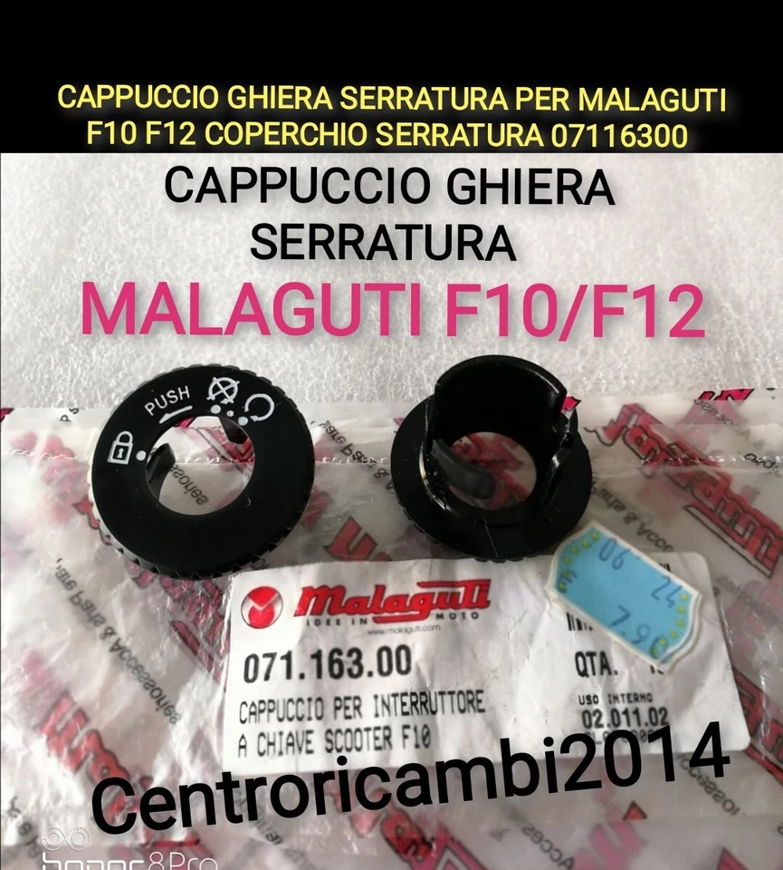 MALAGUTI F12 F10 CAPPUCCIO GHIERA SERRATURA PER MALAGUTI F10 F12 COPERCHIO SERRATURA 07116300