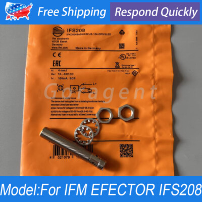 For IFM IFS208 IFKC004BASKG/M/US-104-DRS/2LED Inductive Proximity Switch Sensor