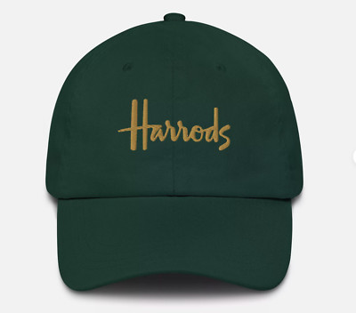 Harrods Embroidered Baseball Hat Famous London Department Store Harrod's hat