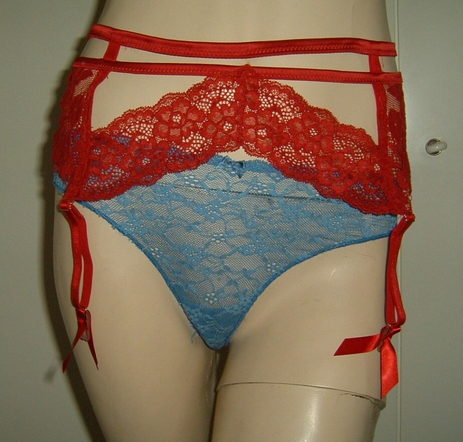 INTIMISSIMI REGGICALZE ROSSO TAGLIA UNICA SEXY LINGERIE INTIMO