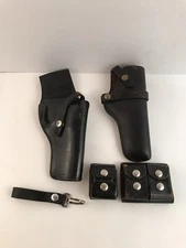 Lot of Leather Gun Holsters And Ammo Pouches, Hunter, Jay-pee, Bucheimer Other