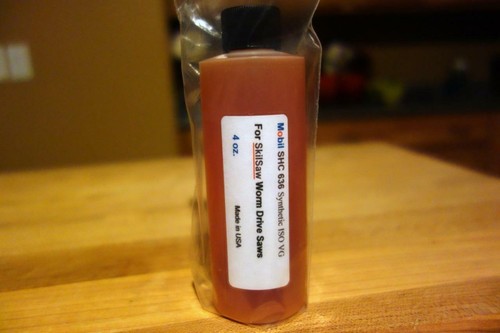 Worm Drive Saw Lubricant Oil 4 oz "Mobil SHC 636" Synthetic / for SKILSAW Saws - Picture 2 of 7