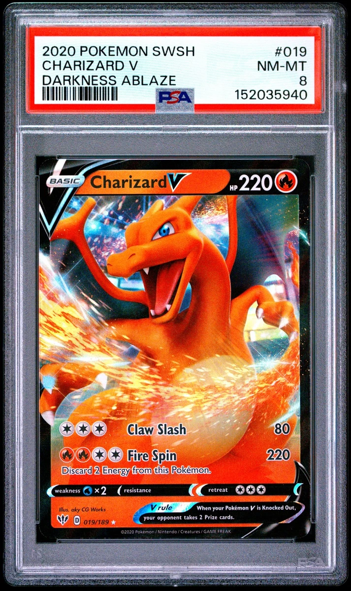 Pokémon TCG Ultra Rare Charizard Grade 8 Individual Collectible