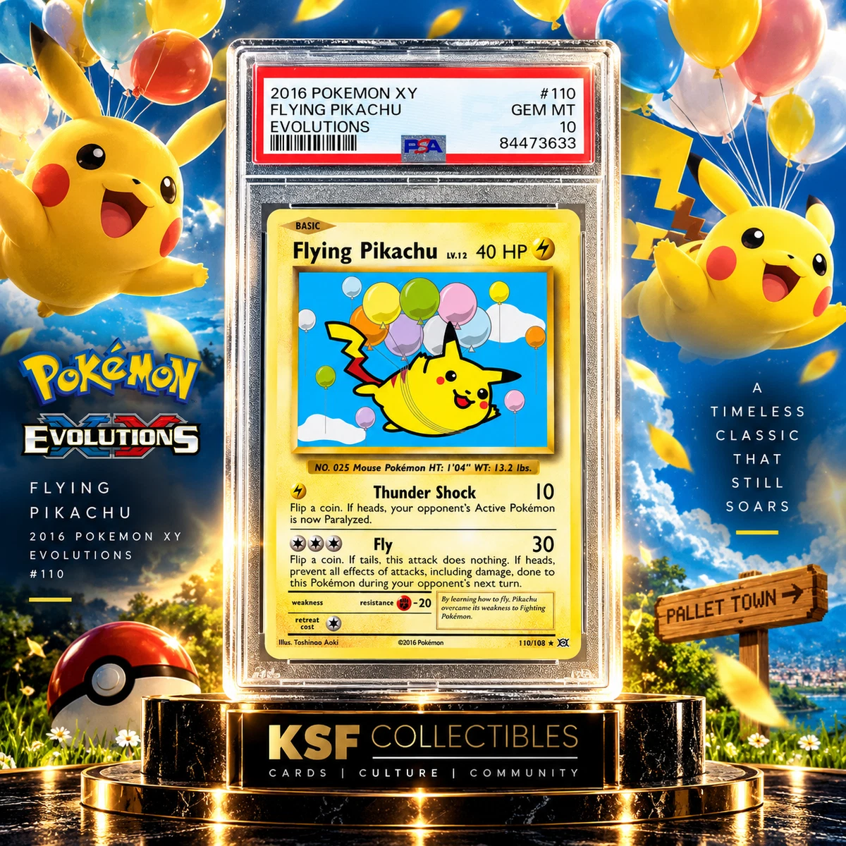 Pikachu Pokémon TCG Professional Sports Authenticator (PSA