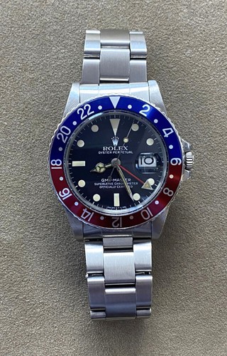 Rolex GMT Master "Pepsi" model 16750 Serial #7147894