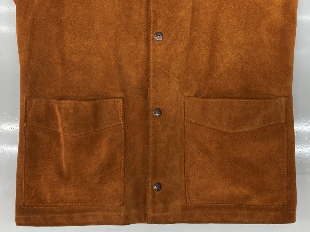 Schott Schott Western Suede Jacket Button Biker O… - image 7