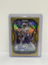 2020 Panini Prizm Rookie Gold Prizm Auto /10 Ben DiNucci #337 Rookie Auto RC