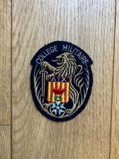 SUPERBE ET RARE INSIGNE EN TISSU DU COLLEGE MILITAIRE D'AIX-EN-PROVENCE !!!!!!