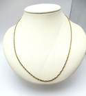 14K Yellow Gold Singapore Chain Necklace 20" 3.4 Gr [N137] — photo 2