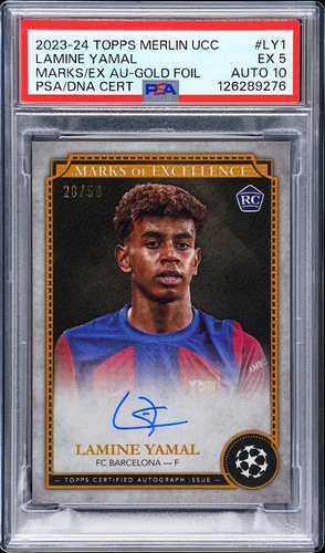 2023 Merlin Uefa Lamine Yamal Gold /50