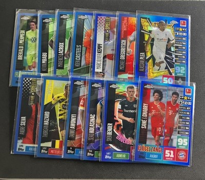 2020-21 Topps Bundesliga Match Attax Chrome Blue Parallel /150 Auswahl / Choose