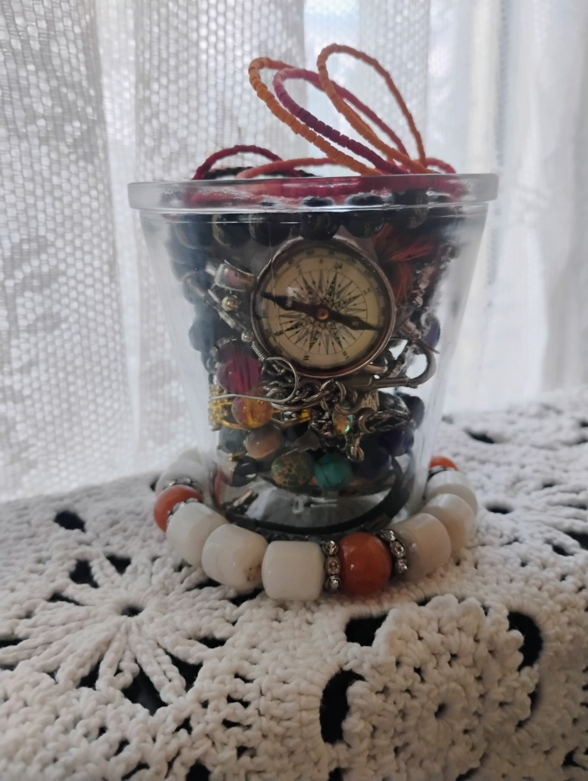 Mixed Jewelry Lot Bracelets Necklaces Rings Pendants & Earrings