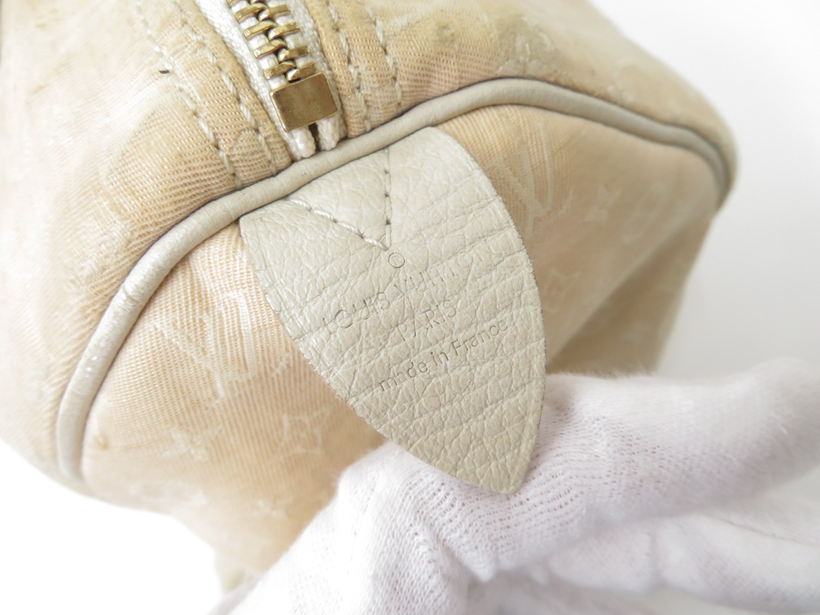 Louis Vuitton Monogram Mini Lin Idylle Speedy 30 Hand bag F#47419