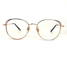 Sojos Rose Gold Round Metal Frame Blue Light Blocking Glasses SJ5027 22790