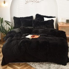 Shaggy Duvet Cover Bedding Set - Fluffy forter Cover Long