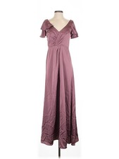 Azazie Women Red Casual Dress 4