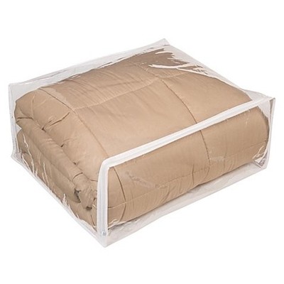 5-Pack Clear Vinyl Zippered Comforter Bedding Toy Art Storage Bags 24x20x11 Inch