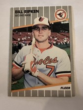 Billy Ripken 1989 Fleer 616 Black Box on Bat Knob