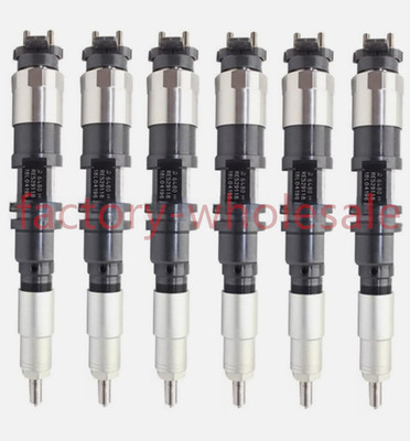 6PCS 095000-6480 RE529149 Fuel Injector For John Deere 6090 Engine E330LC E360LC