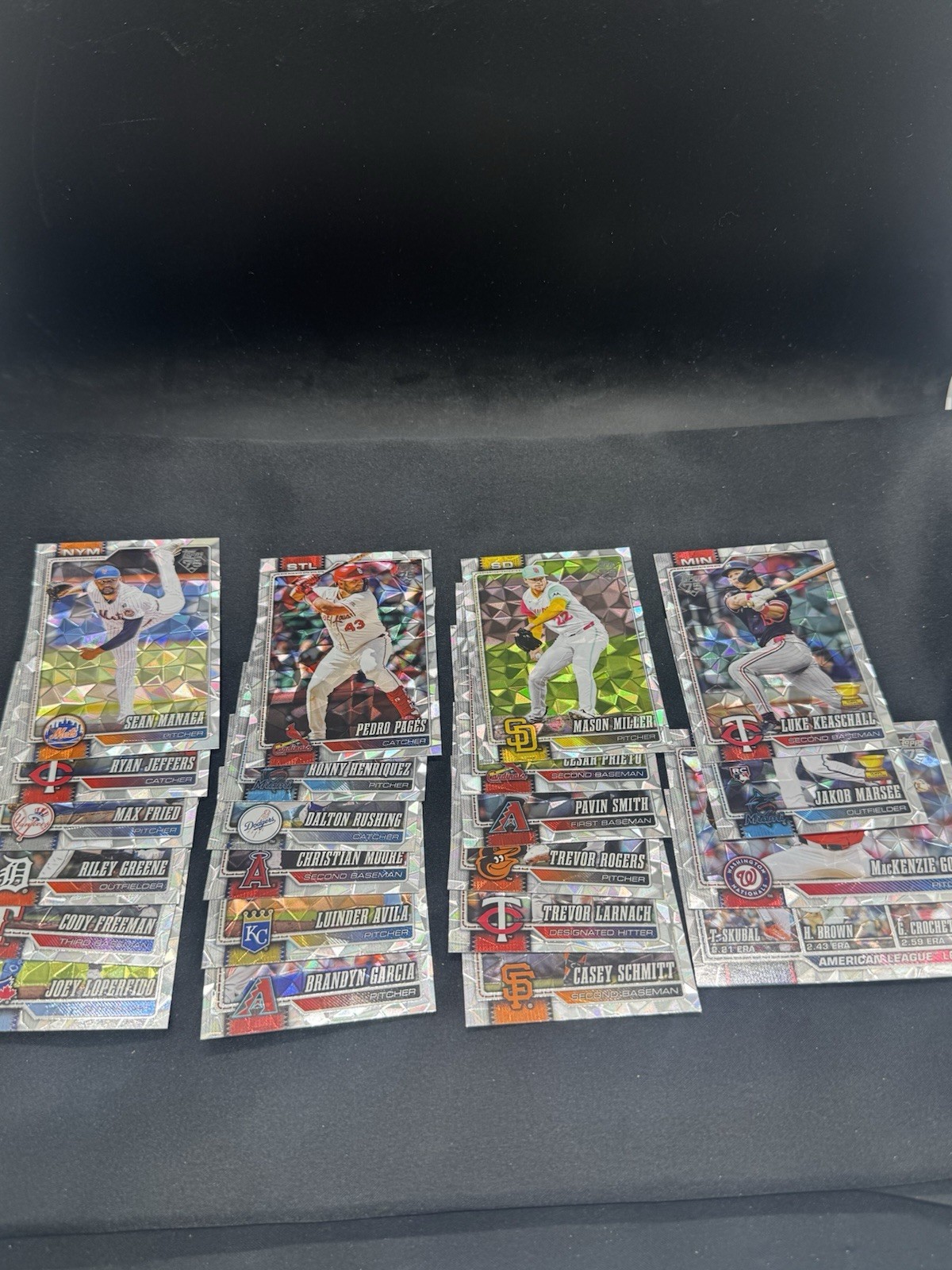 2026 Topps Series 1 Baseball  - Silver Diamante Foil Parallel (Lot of 22 cards)