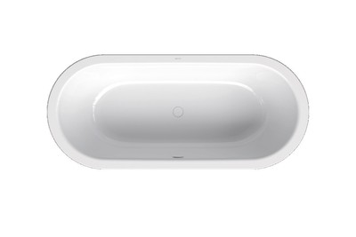 BetteStarlet Flair Oval, 178x78x42 cm, 8774-000Plus, Farbe: Weiß glänzend