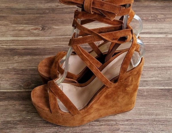 Women Gianvito Rossi Heels Brown Suede 39