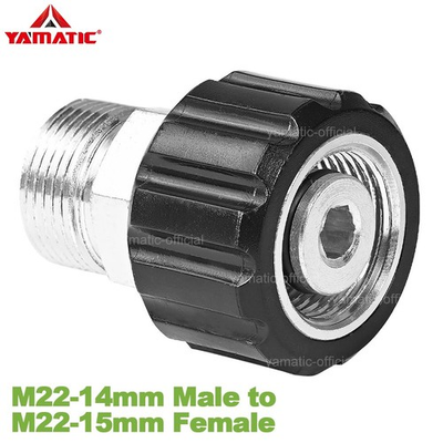 #ad YAMATIC Pressure Washer Adapters M22 14mm Male to M22 15mm Female 4000 psi $14.24