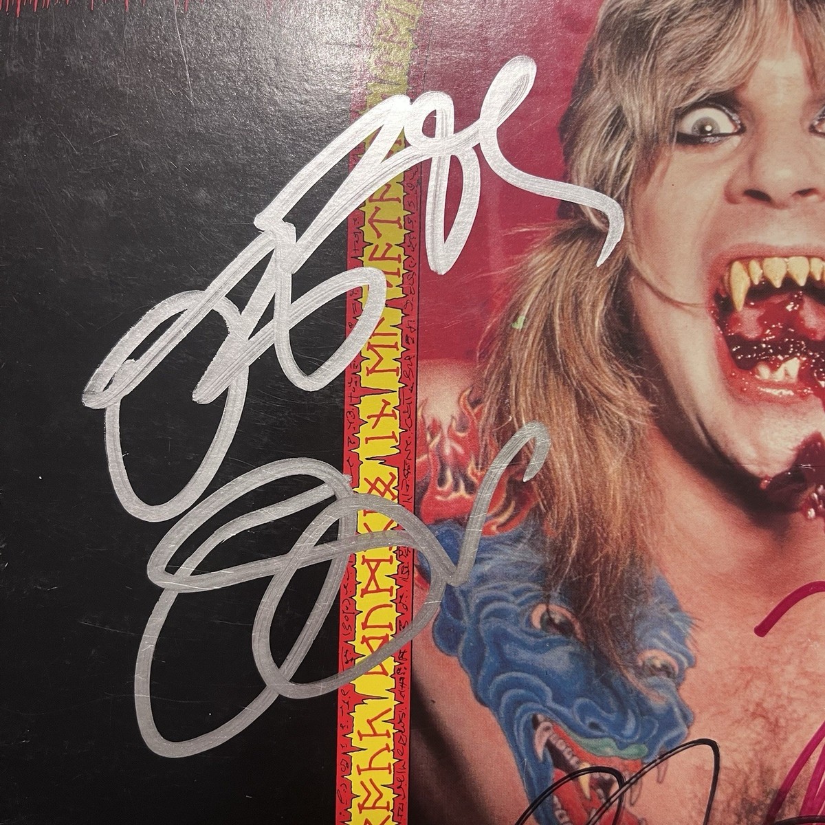 Ozzy Osbourne Signed Autograph Speak Of The Devil Japan