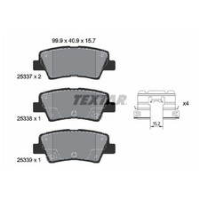 Satz Bremsbeläge Bremsklötze hinten für Hyundai Kona OS | 972621