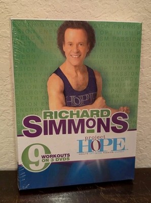 Richard Simmons Hope 9 Workouts 3 DVD and Guides to Change Life in 90 Days NEW