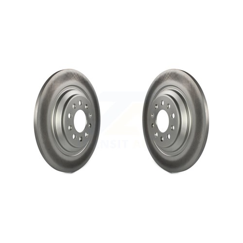 Rear Coat Disc Brake Rotor Pair For Jeep Cherokee With Dual Piston Front Caliper - Picture 3 of 5