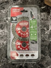 DIABLO 4-1/2 in. Turbo Rim Masonry Diamond Cut Off Blade Value Pack 2-Pack