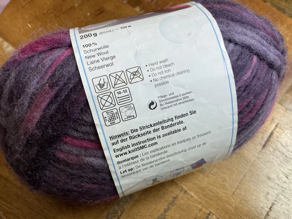 ¡Lavado+fieltro+it! Lana de fieltro multicolor Schachenmayr púrpura/rosa Alemania Foto 4 de 4