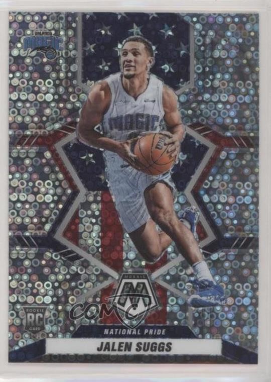 2021 Panini Mosaic National Pride Fast Break Silver Prizm Jalen Suggs #256 9o3