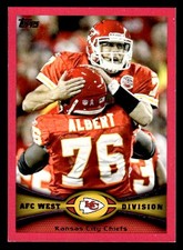 Branden Albert Matt Cassel 2012 Topps Pink #/399 #81 Kansas City Chiefs ESE
