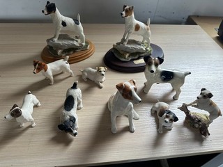 Job lot of 10 Jack Russell ornaments