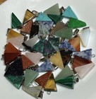 Huge Lot Of 41 PCs Stone Pendant Energy Chakra Reiki Healing Amulet — photo 1