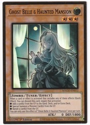 Ghost Belle & Haunted Mansion (Alt Art) MAGO-EN012 1st Edition Gold Rare