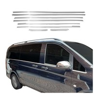 Fensterleisten Zierleisten FüR Mercedes Vito W447 2014-2026 Edelstahl Chrom 8Tlg
