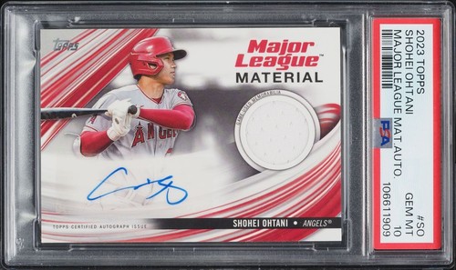 Shohei Ohtani 2023 Topps Major League Autograph Jersey Auto /50 PSA 10 💎📈🐐