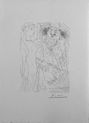 Pablo Picasso: The Painter and His Promise, Signed Lithograph, 1200ex