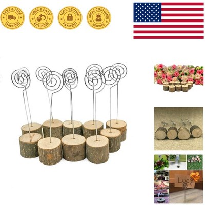 Unique Rustic 10-Pack Table Number Holders - Perfect for Events and Weddings